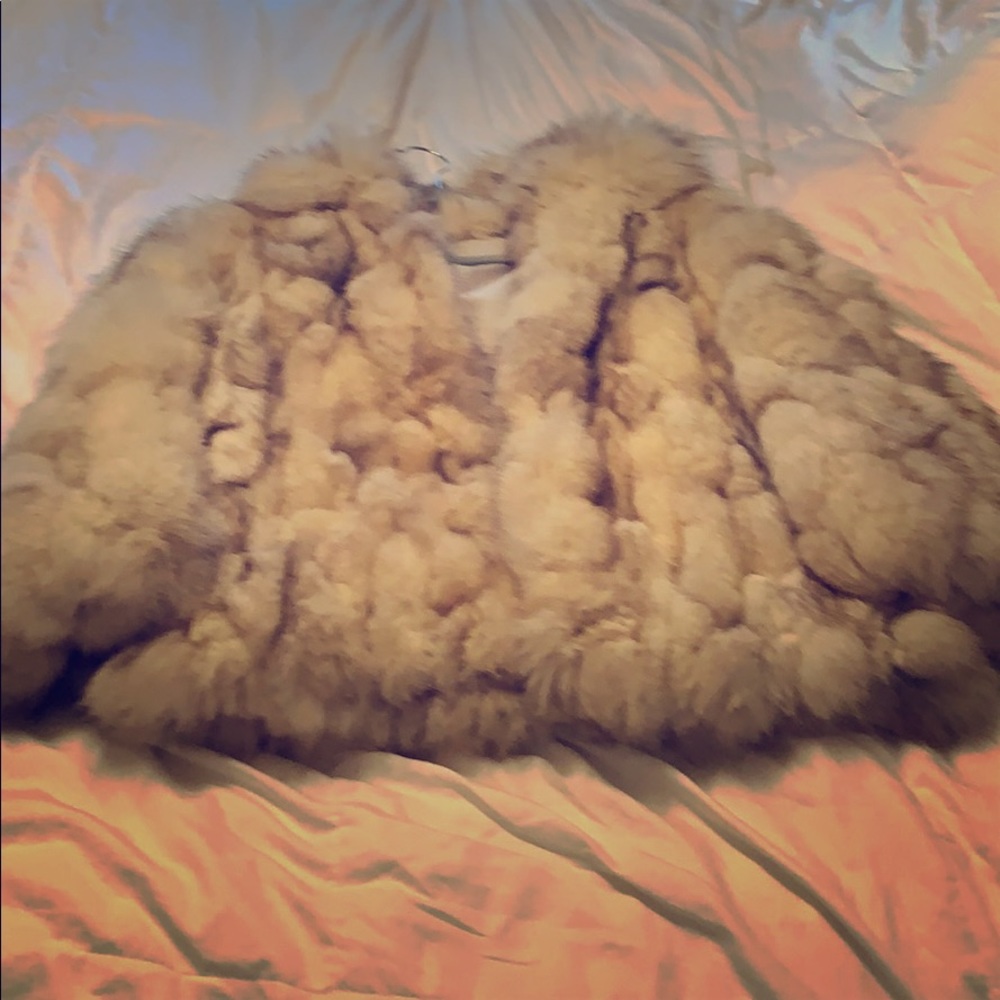 Authentic vintage 70s ladies blue fox fur